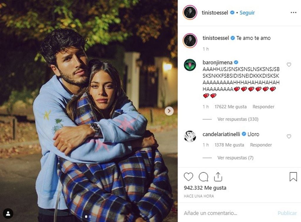 Tini Stoessel Sebastián Yatra (Instagram)