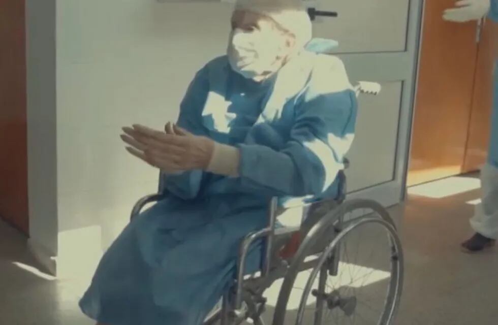 Olga paciente de 93 años que venció al coronavirus