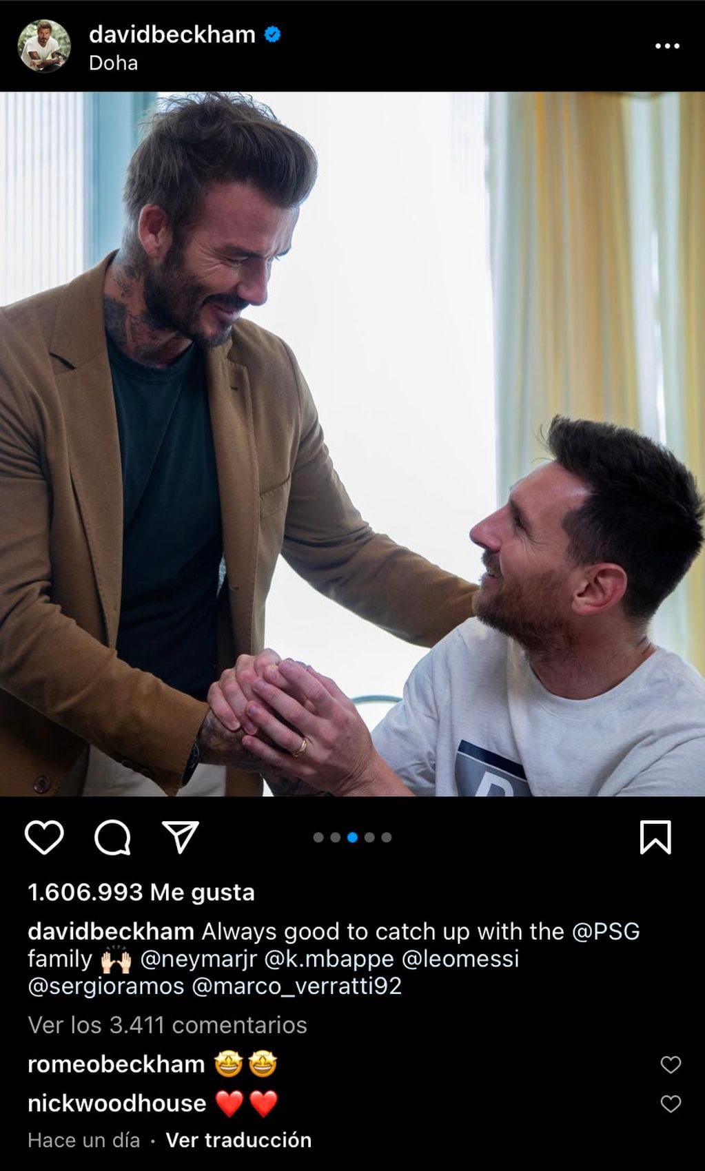 David Beckham subió una foto junto a Lionel Messi y estallaron los rumores.