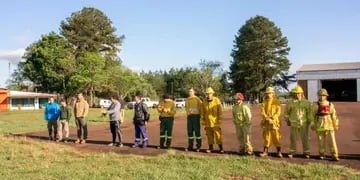 La Dirección de Protección Civil realizó una capacitación en Combate y Prevención de Incendios Forestales