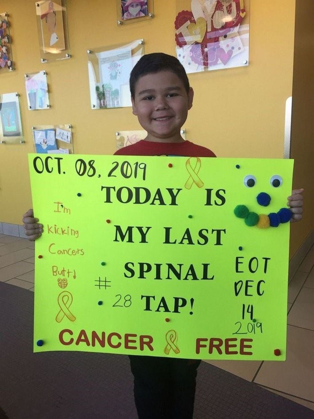 El emotivo video de un nene que festejó su derrota al cáncer