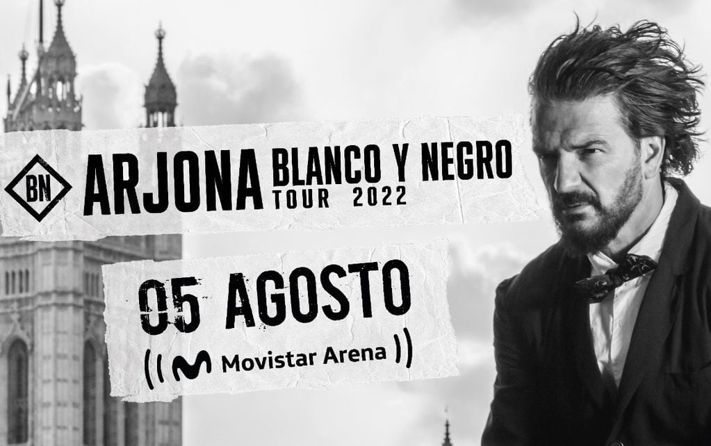 Ricardo Arjona llegó a Buenos Aires por su tour "Blanco y Negro".