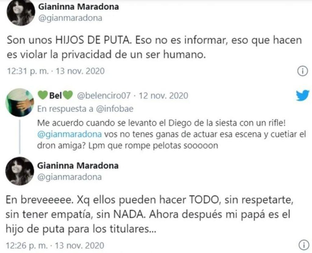 Enojo de Gianina Maradona (Web)