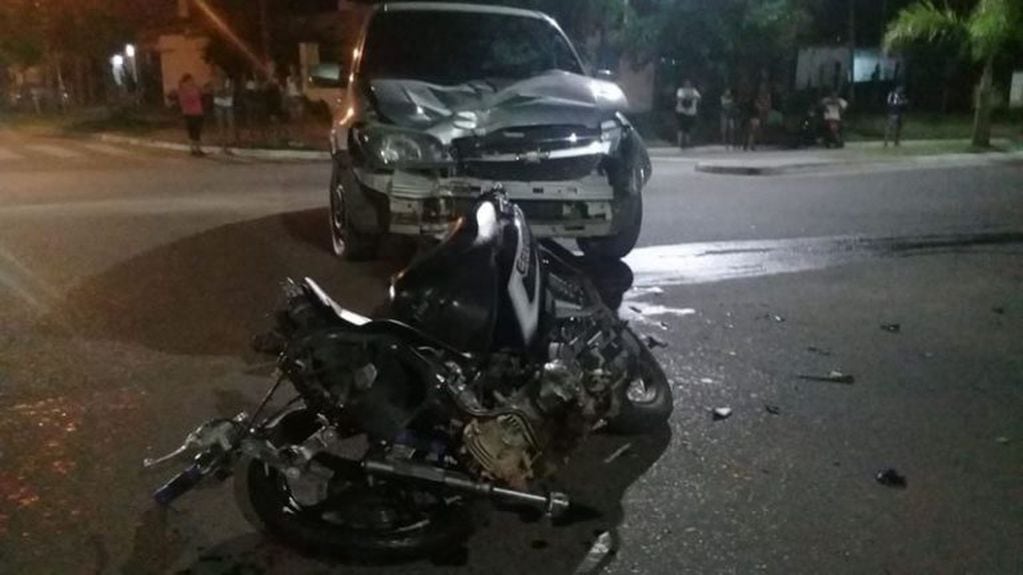 Al momento del accidente, el joven conducía una motocicleta Yamaha Criptón de cc 110