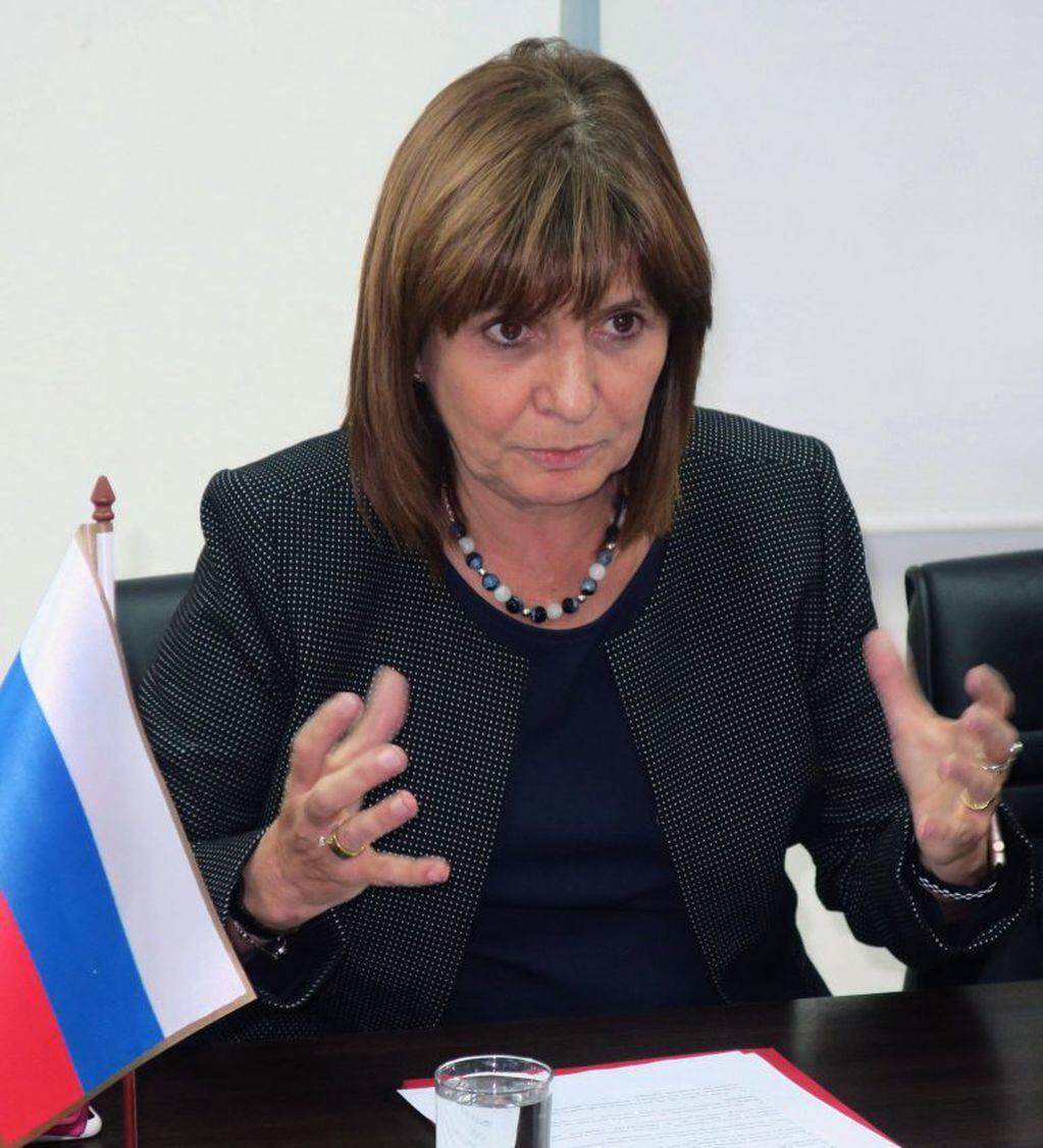 La ministra de Seguridad de Argentina, Patricia Bullrich.