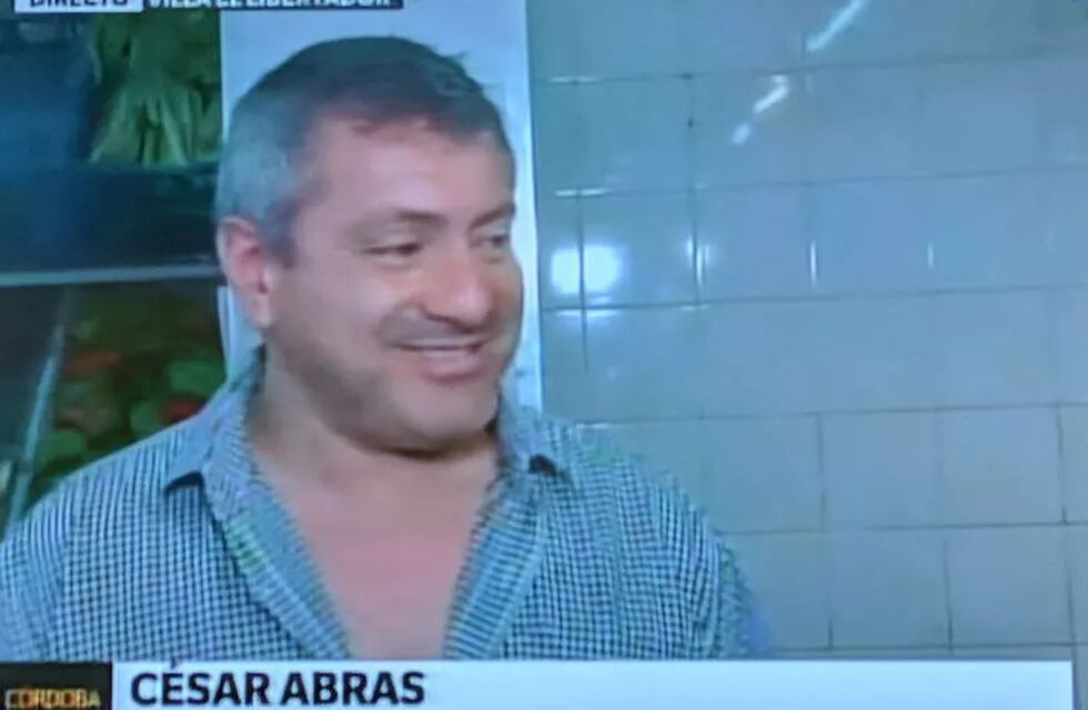 César Abras, carnicero de Villa El Libertador.