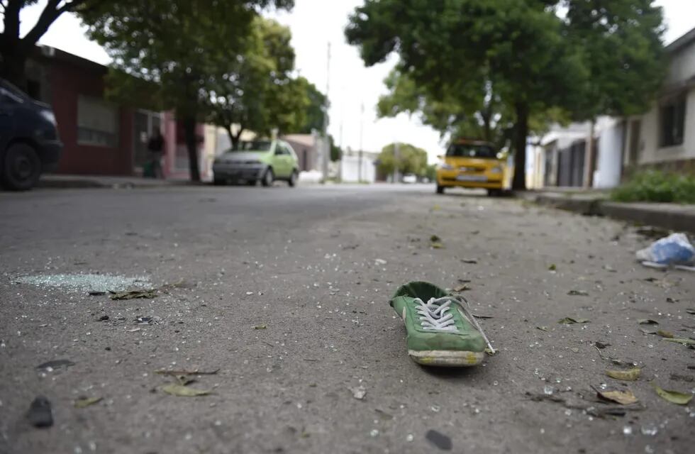 El día después de la tragedia en barrio General Bustos. (Ramiro Pereyra/La Voz)