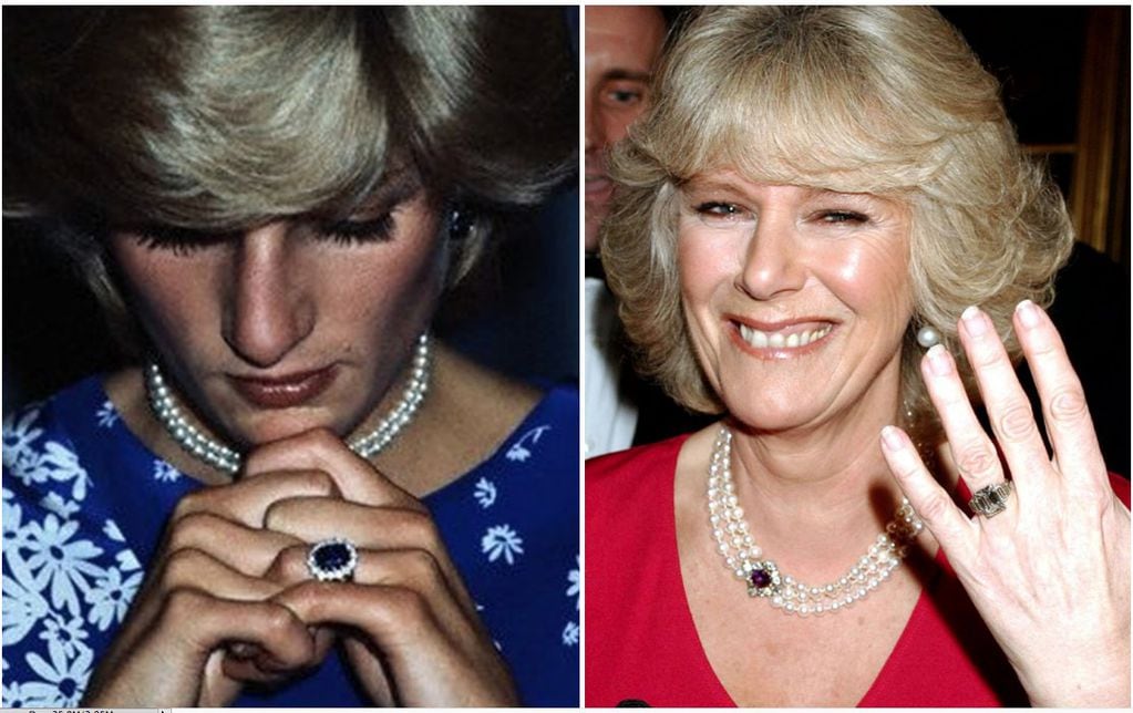 Los distintos anillos de compromiso de Diana y Camilla