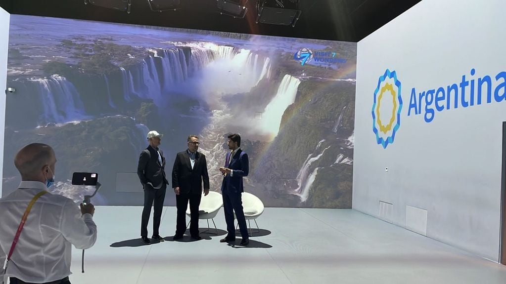 Cataratas del Iguazú en la Expo 2020 Dubái: colocaron un “marcador” incluyendo al atractivo misionero.