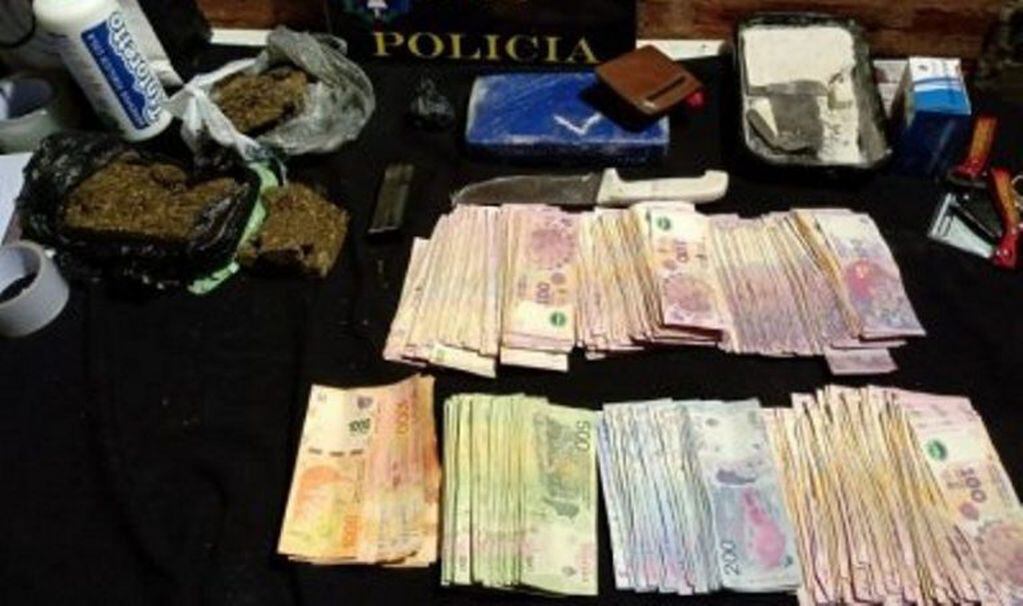 Narcotráfico en Chaco: secuestran droga, dólares y más de un millón de pesos