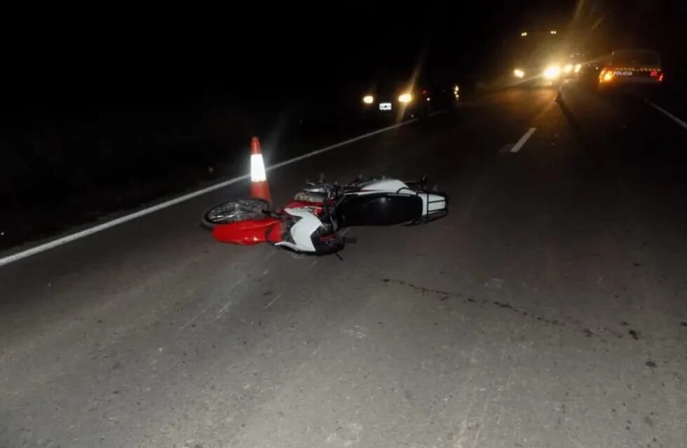 Un hombre perdió la vida tras chocar en su moto contra una vaca. (Policía de Salta)