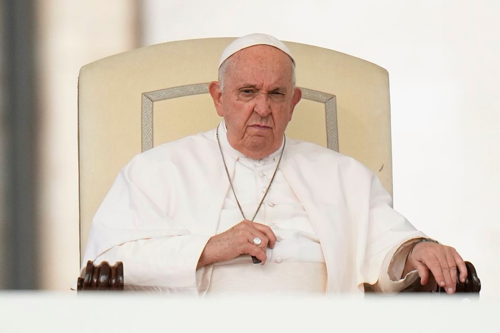 El papa Francisco asistió a la audiencia general semanal en San Pedro, Vaticano, 18 de octubre de 2023.
