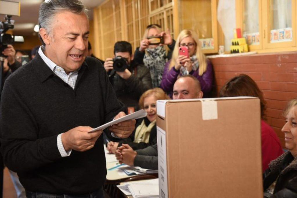 Votó Alfredo Cornejo- Elecciones PASO 2019 en Mendoza