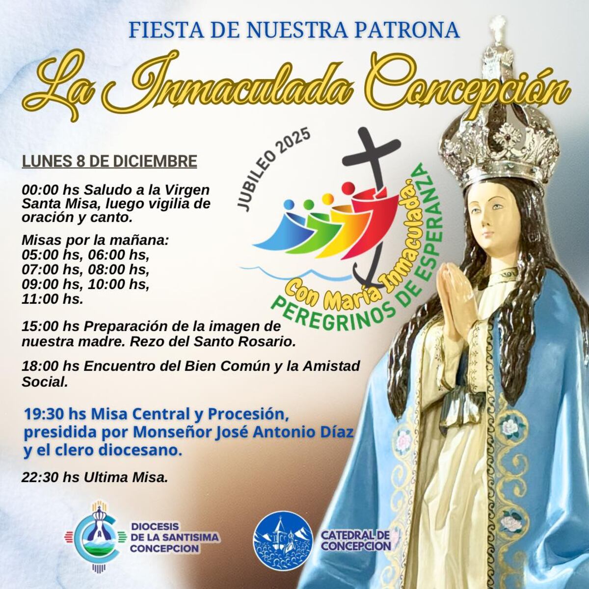 Actos en homenaje a La Inmaculada Concepción en el sur de la provincia thumbnail