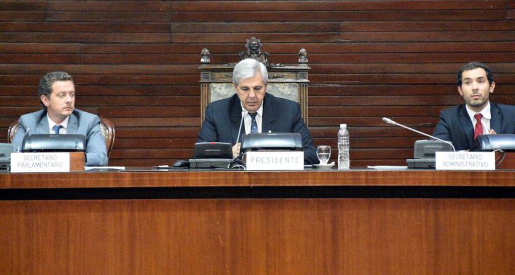 El vicegobernador Carlos Haquim presidió la sesión llevada a cabo este martes en la Legislatura.