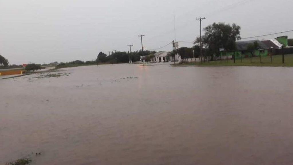 Inundaciones causadas por los temporales en el Chaco (redacción Vía País).