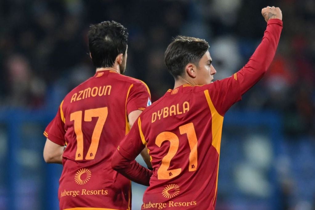 Paulo Dybala marcó en la victoria de la Roma por 2-1 ante Sassuolo en la fecha 14 de la Serie A. (Gentileza / Soy Calcio)