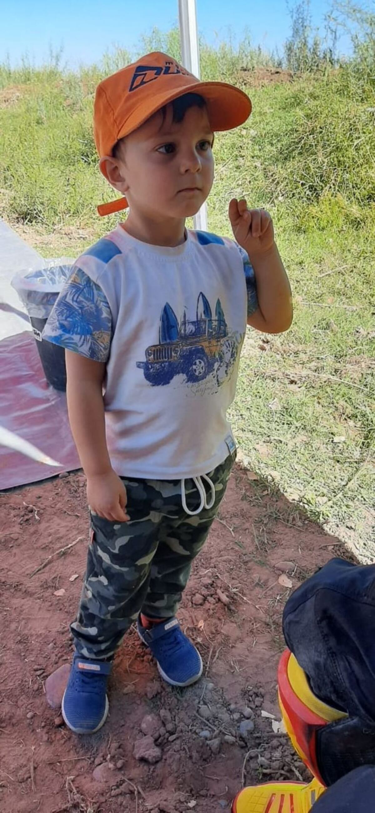 Así lucía Santiago Galdeano cuando desapareció.