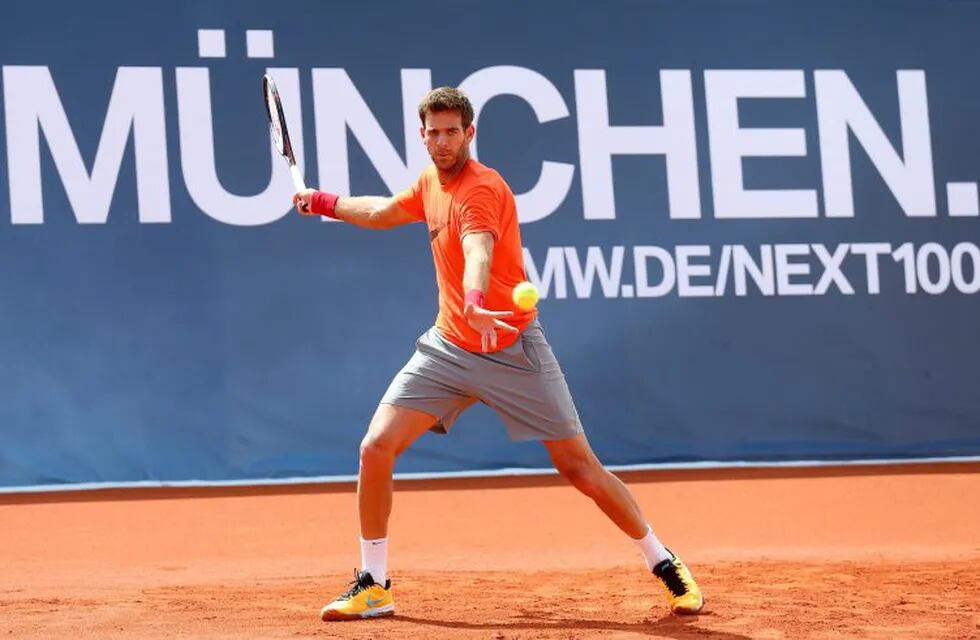 Juan Martín del Potro ultima detalles para su temporada en polvo de ladrillo. Foto: Getty/MMP/dpa