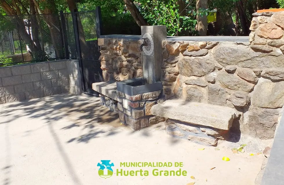 Vertientes "El Ojito” en Huerta Grande. (Foto: Municipalidad de Huerta Grande).