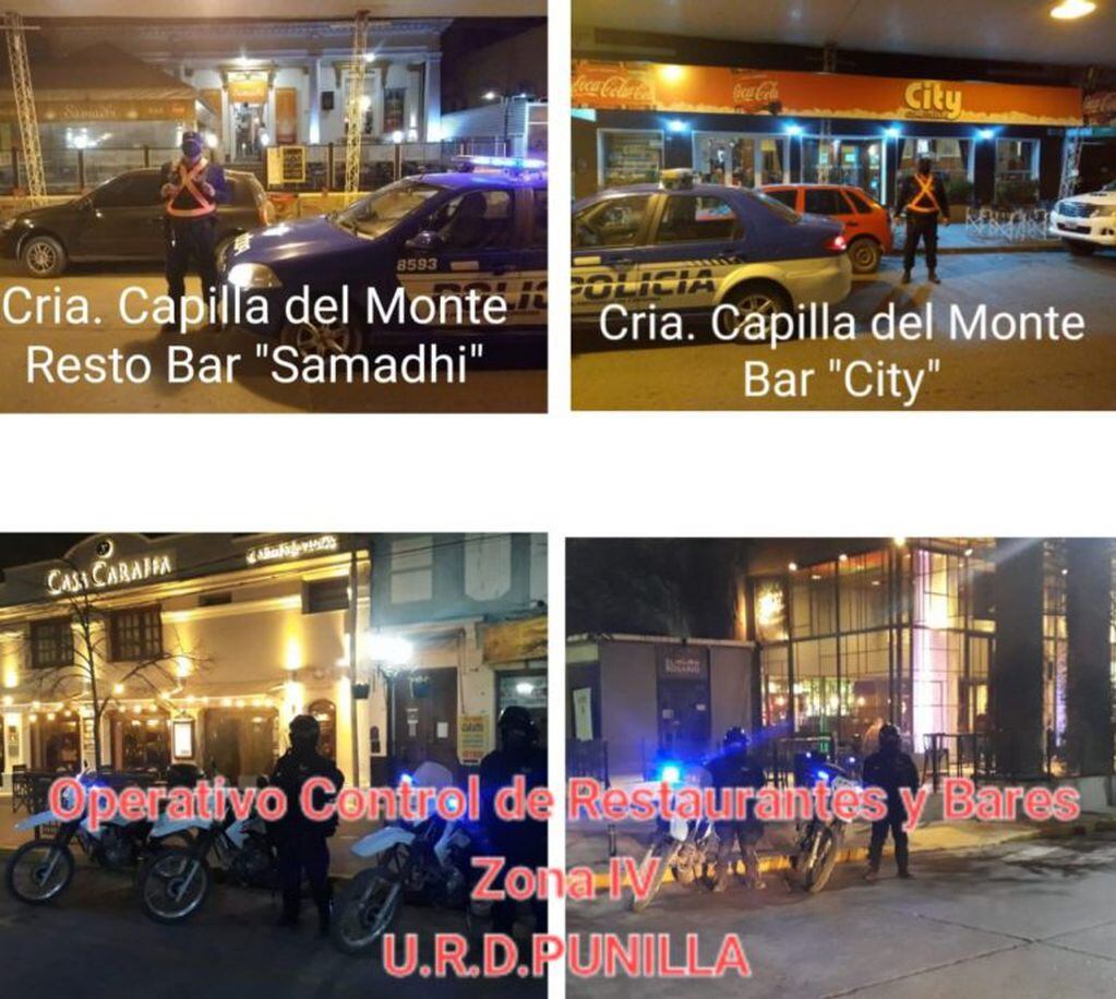 "Operativo saturación" en diferentes localidades de Punilla. (Foto: prensa Departamental Punilla).