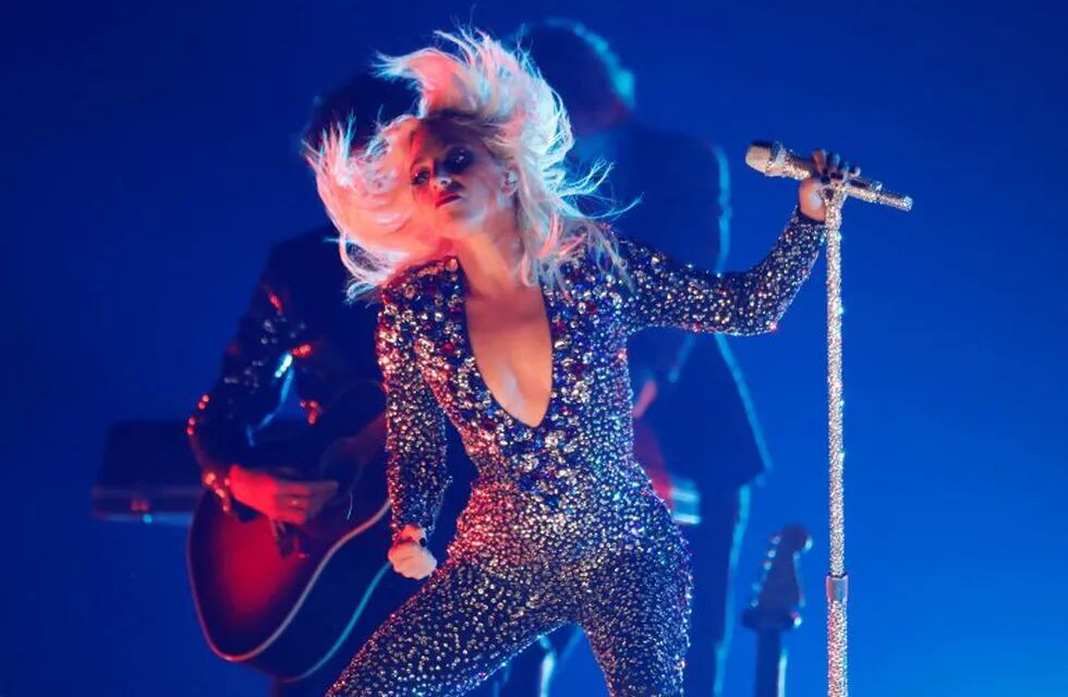 FILE PHOTO: 61st Grammy Awards - Show - Los Angeles, California, U.S., February 10, 2019 - Lady Gaga performs. REUTERS/Mike Blake - HP1EF2B09CM6W/File Photo