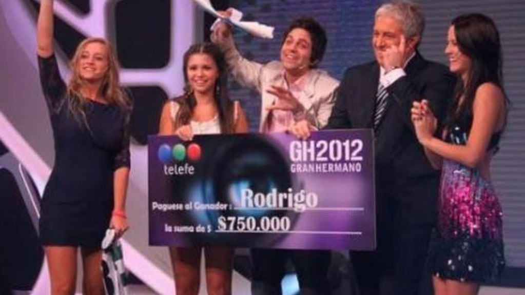 Rodrigo Rumi cuando ganó GH.