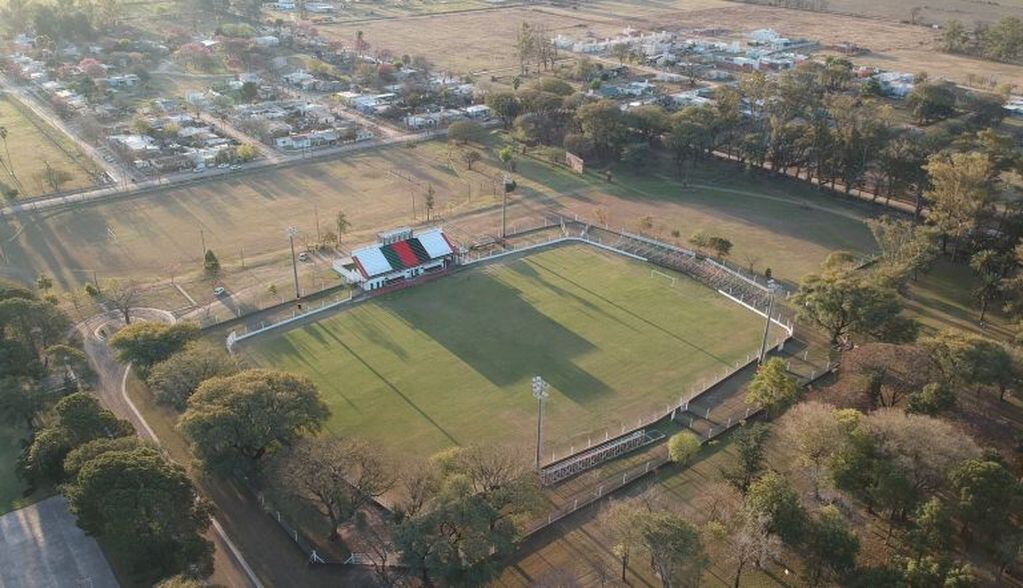 Vista aérea del estadio Bautista Monetti