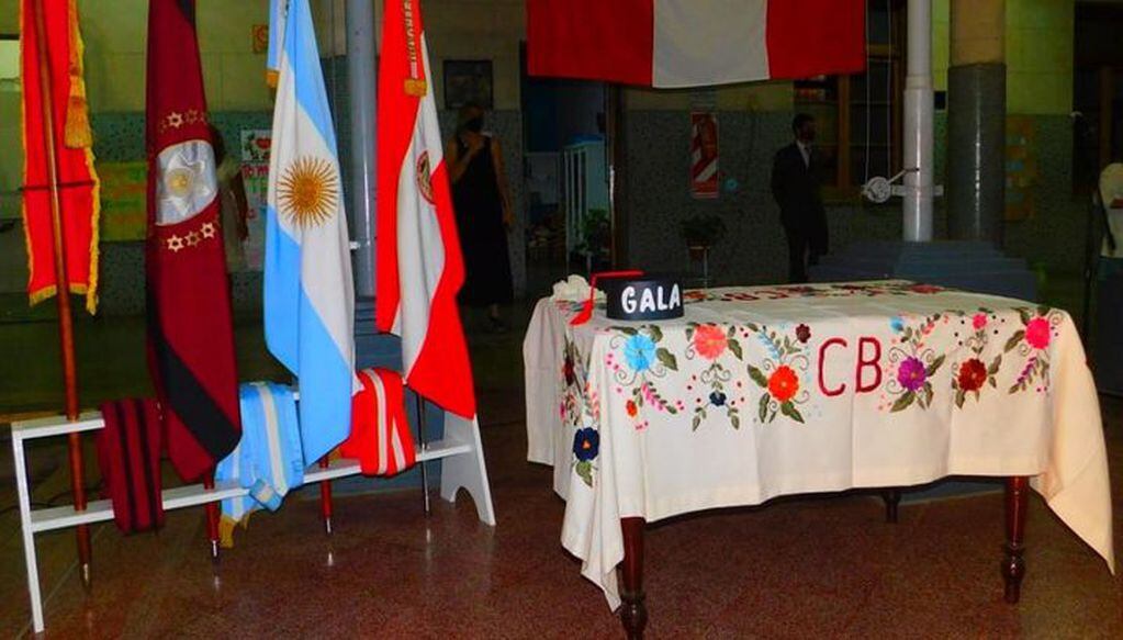 Homenaje a Gala Cancinos en el acto de colación de la Promoción 2020 del Colegio Belgrano