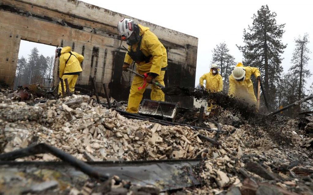 Ya son 83 las víctimas mortales por el "Cam Fire". Foto: AFP.