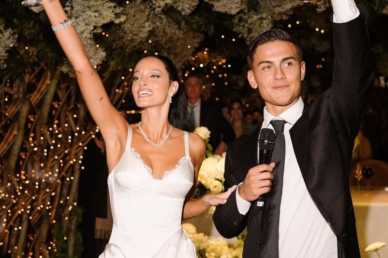 El casamiento de Oriana Sabatini y Paulo Dybala. Gentileza Instagram.