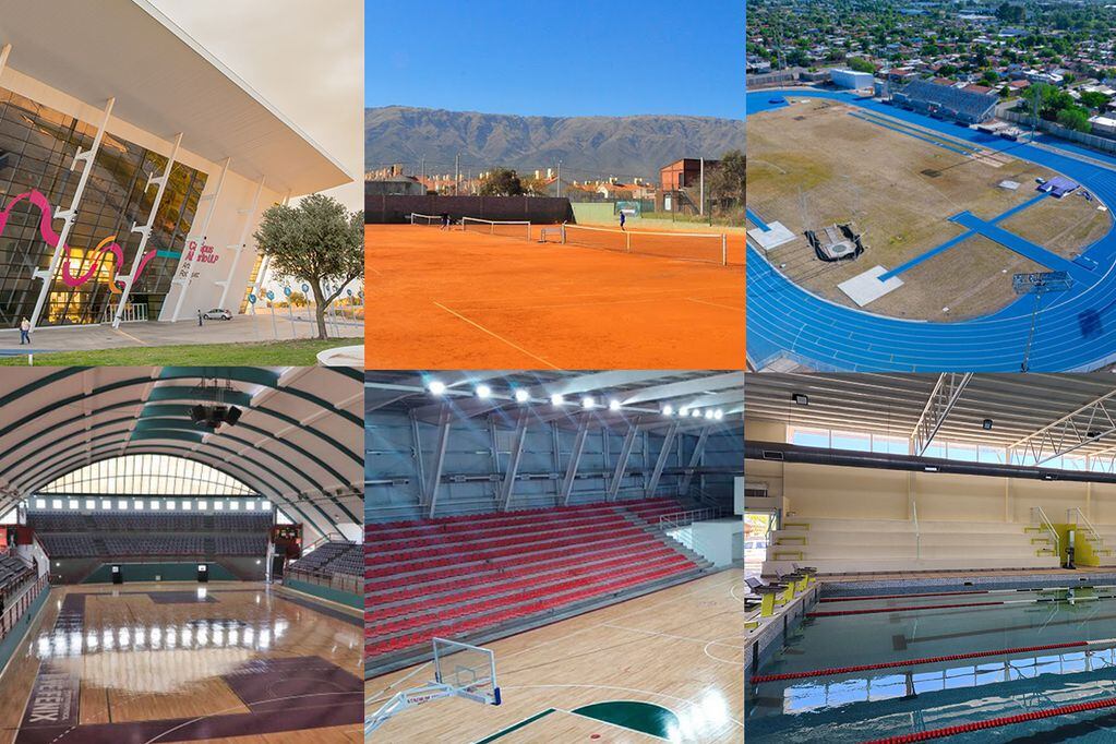 Algunos de los predios donde se llevarán a cabo los Juegos Binacionales 2022 San Luis.
