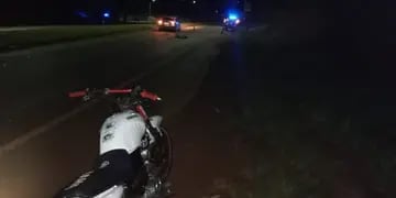 Cuatro heridos en un accidente entre dos motos en Guaraní