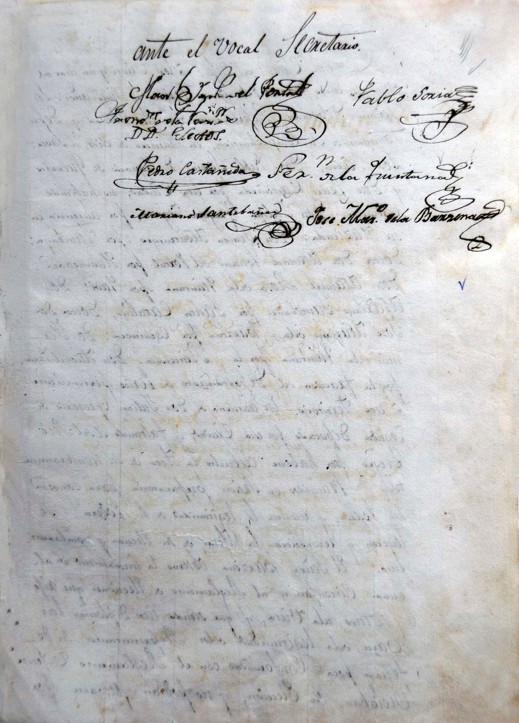 Acta de creación de la Honorable Junta General Constituyente de Jujuy, fechada el 15 de enero de 1835.