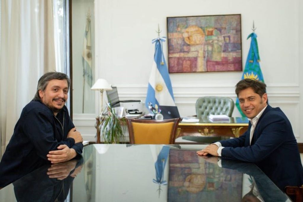 Máximo Kirchner y Áxel Kicillof (Foto: Prensa Cristina Fernández de Kirchner)