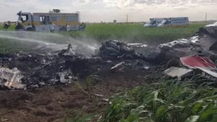 Accidente aéreo en Villa Cañás