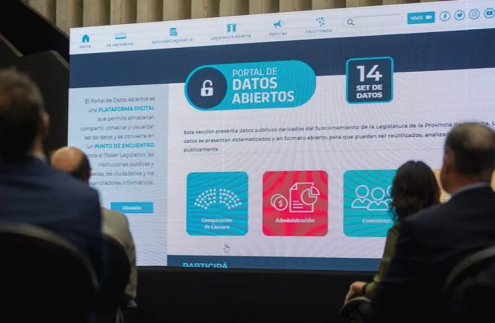 La Legislatura de Córdoba presentó el portal de datos abiertos.
