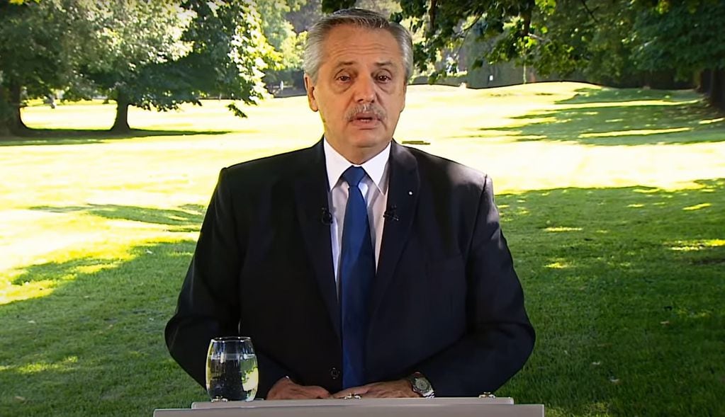 Alberto Fernández emitió un mensaje grabado donde anuncia el acuerdo con el FMI.