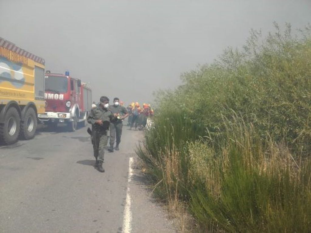 Incendio en Aldea Escolar.