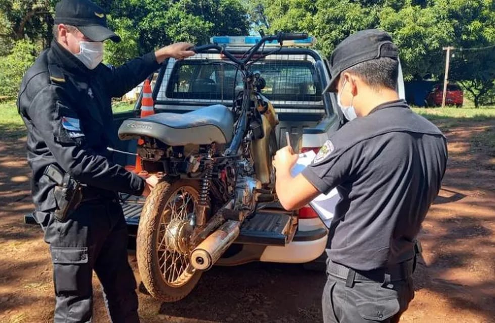 Motocicletas robadas en Oberá fueron recuperadas en Guaraní y Colonia Alberdi.