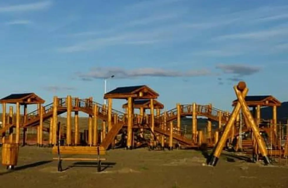 plaza de troncos andinos