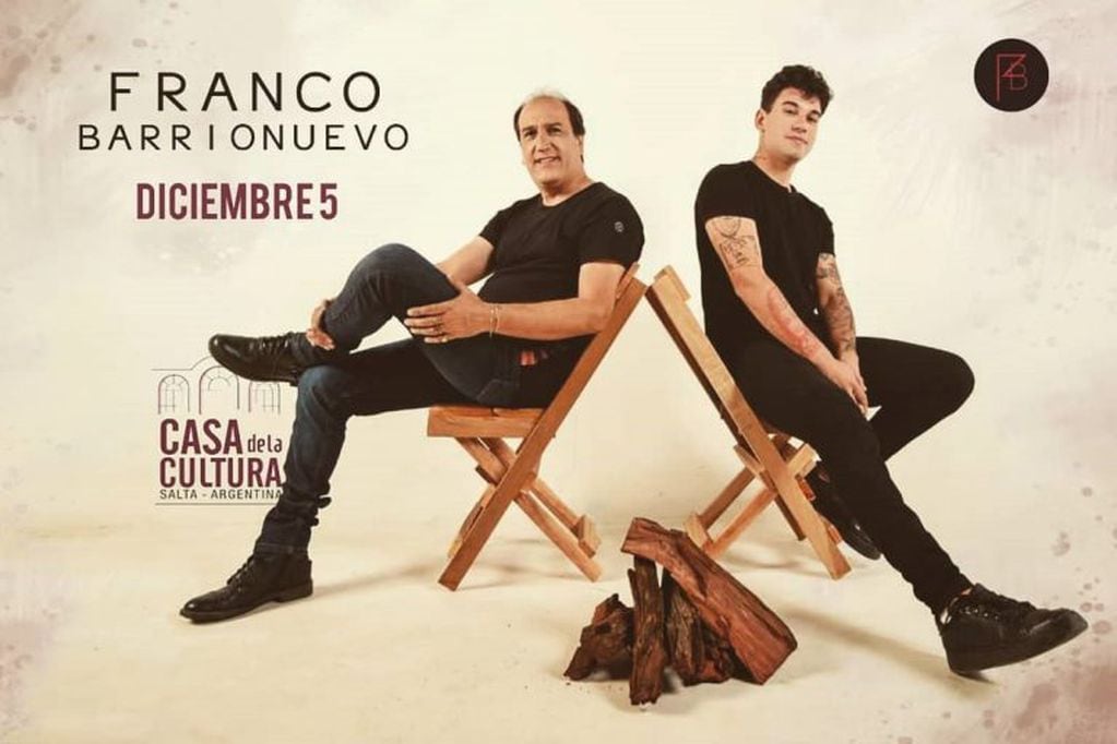 Franco Barrionuevo en concierto con su nuevo material (Facebook Franco Barrionuevo y Los Changos)