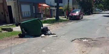 Hallaron un cadáver en un contenedor de basura