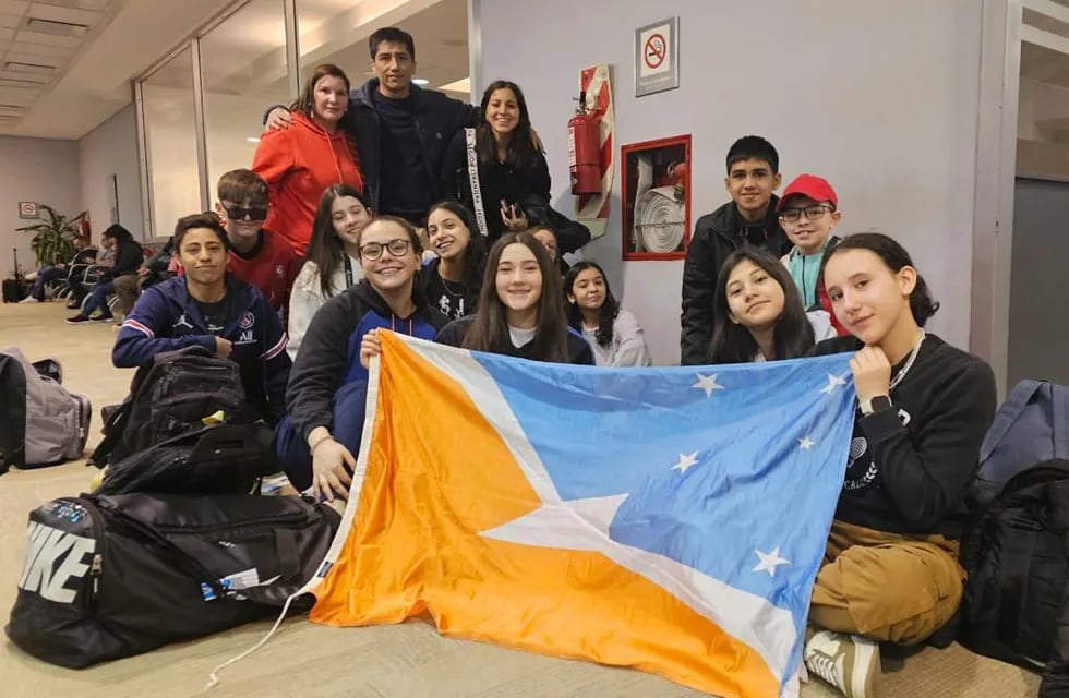 Juegos nacionales Evita: la delegación fueguina ya llegó a Mar del Plata