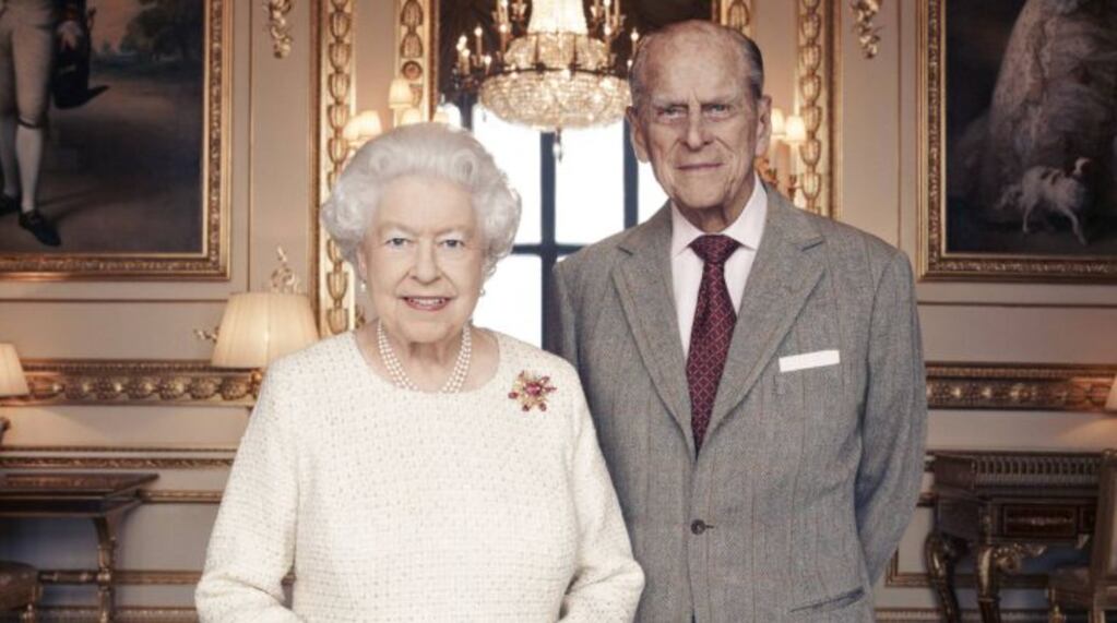 La reina Isabel II junto al Príncipe Felipe