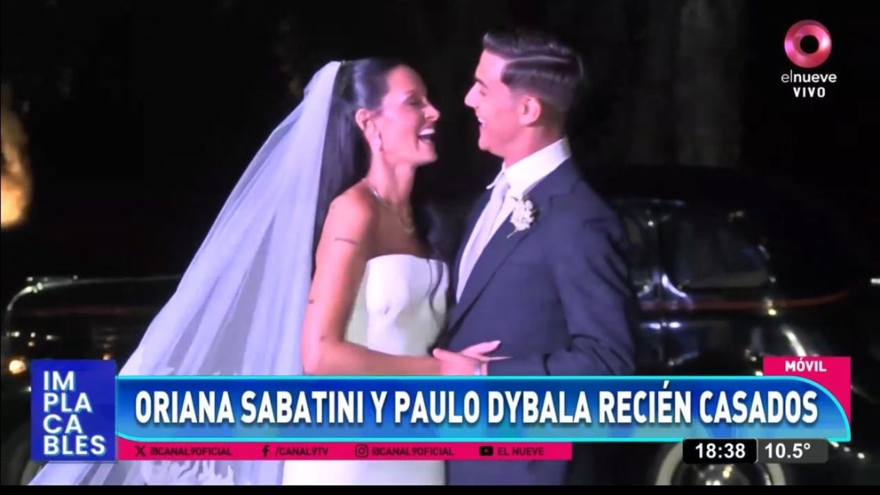 Oriana Sabatini y Paulo Dybala se casaron