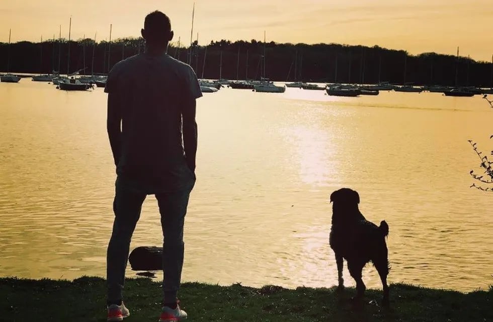 Emiliano Sala compartía gran parte de su vida en Francia con su perra Nala. (Instagram)