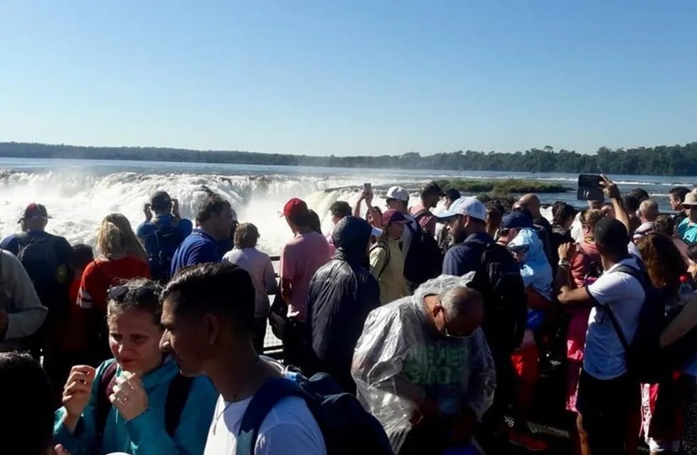Cataratas del Iguazú el imán de todo el año, en especial fines de semana largos. (MisionesOnline)