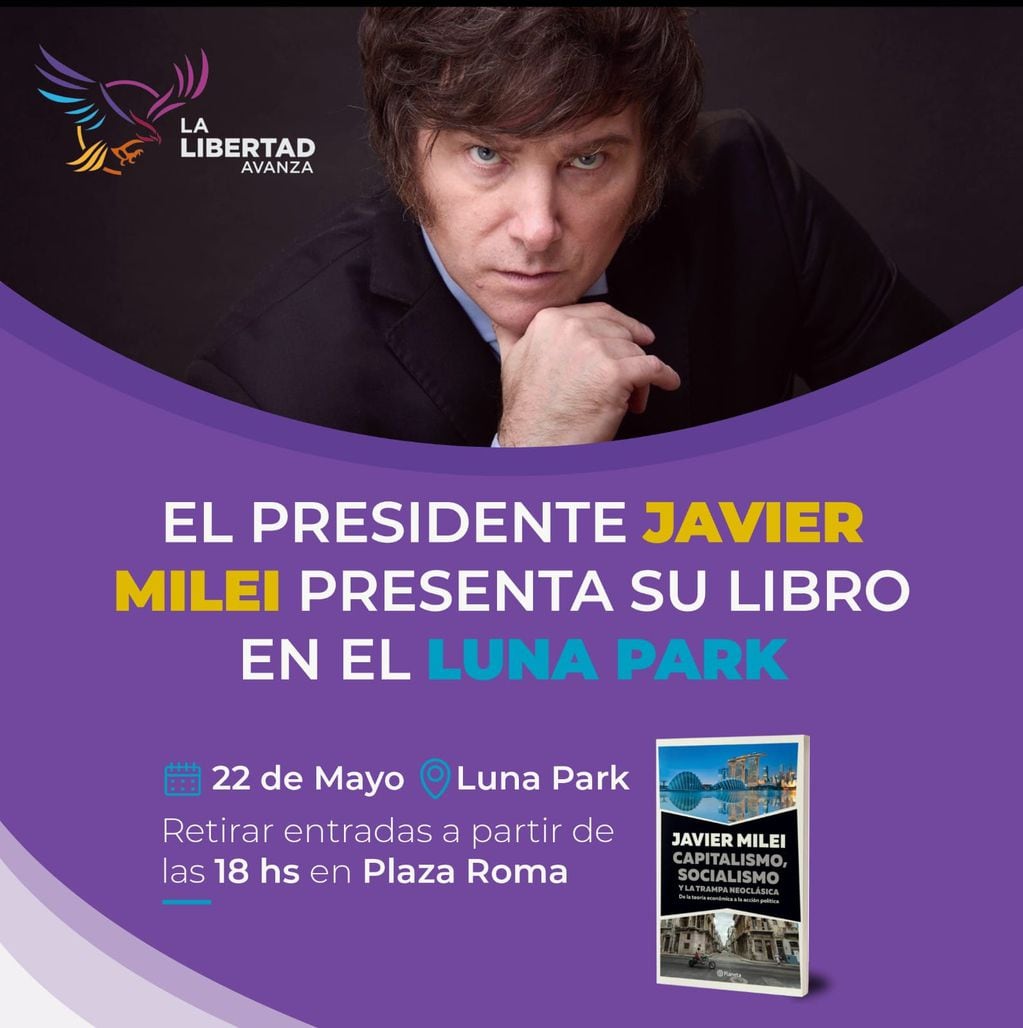 El Presidente de la Nación presentará su libro en el Luna Park.