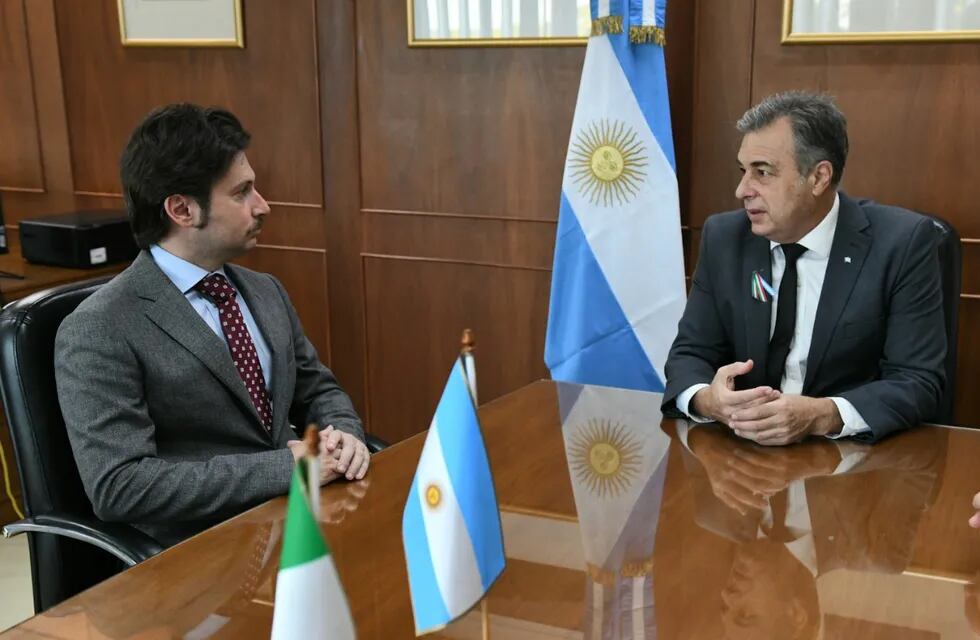Luis Castellano recibió a Marco Bocchi, el cónsul italiano